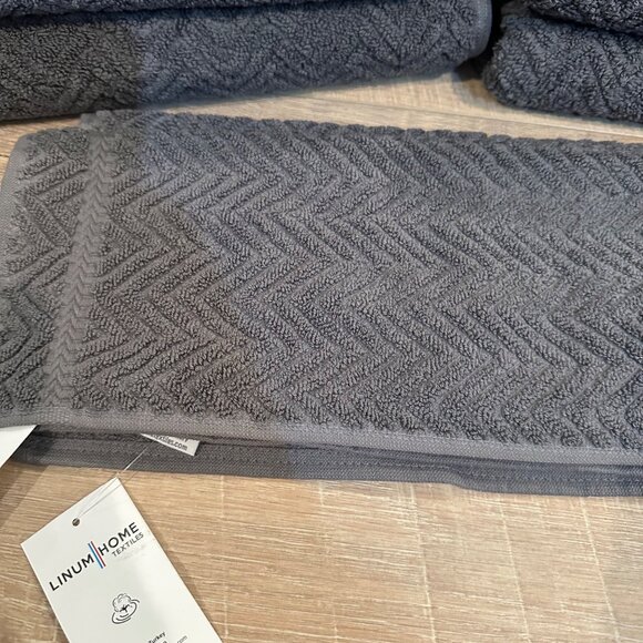 LINUM GRAY HOME BATH TOWEL SET NEW - Picture 2 of 8